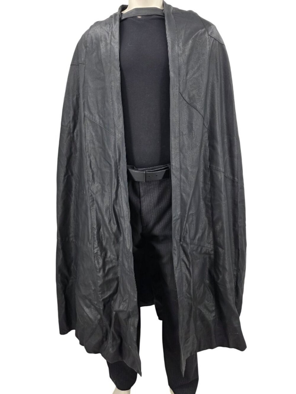 Star Wars Galactic Starcruiser Black Faux Leather Cape Adult XXS/XS